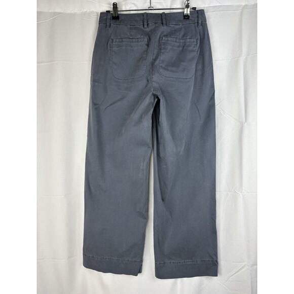 ELIZABETH AND JAMES BLUE PANTS SIZE 0 flat front BOOTCUT work wear casual - Picture 6 of 9
